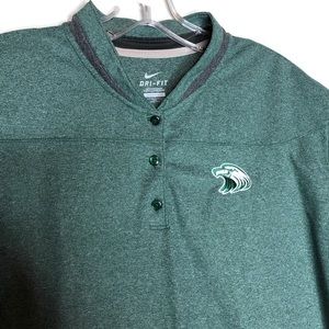 Women’s Nike NFL Philadelphia Eagles Collarless Polo Shirt SZ XXL